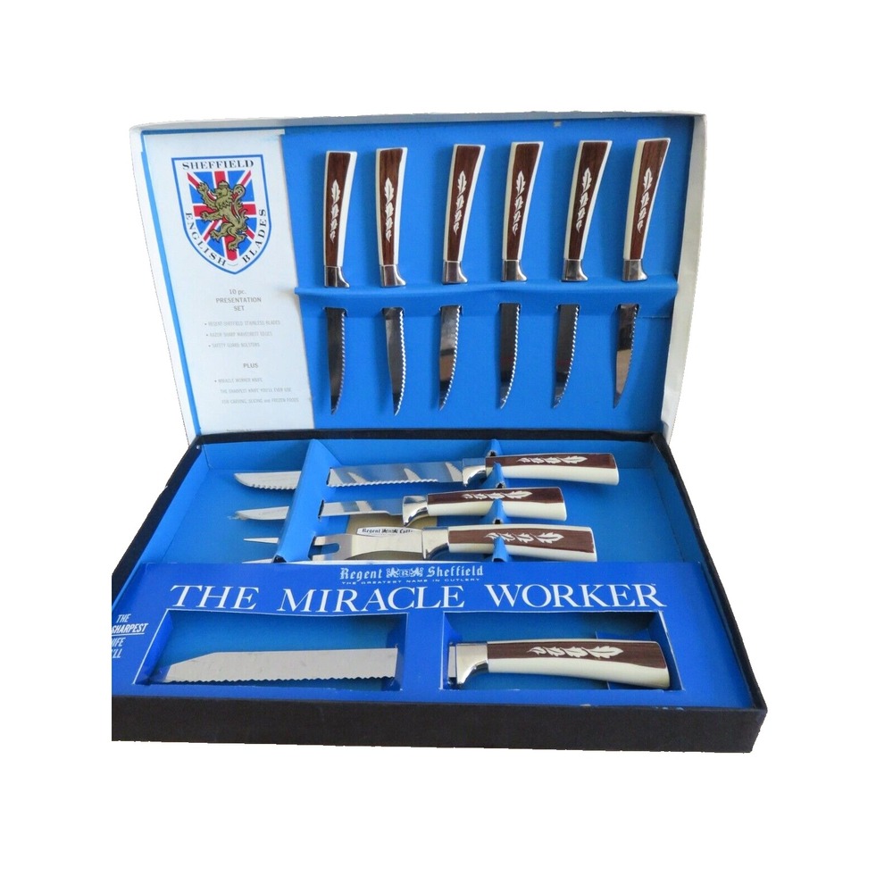10 pc Regent Sheffield English Blades Cutlery Presentation Set‎ Stainless Steel